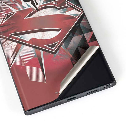 DC Comics Superman Red Pattern Galaxy S22 Ultra Skin
