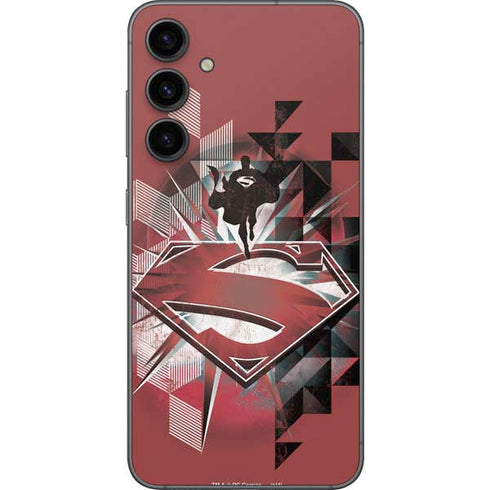 DC Comics Superman Red Pattern Galaxy S23 FE Skin