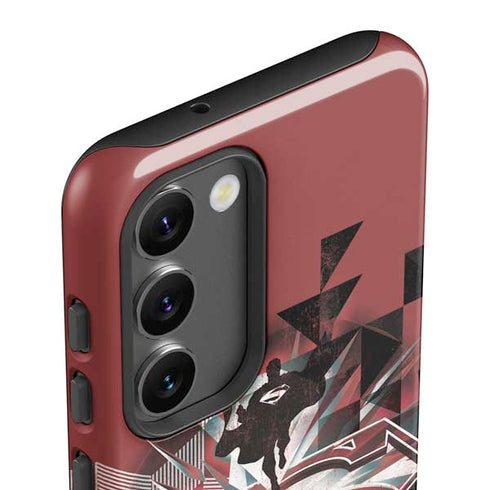 DC Comics Superman Red Pattern Galaxy S23 Plus Pro Case