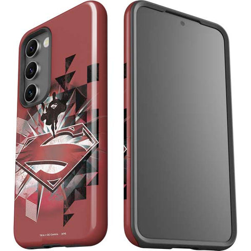 DC Comics Superman Red Pattern Galaxy S23 Pro Case
