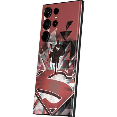 DC Comics Superman Red Pattern Galaxy S23 Ultra Skin