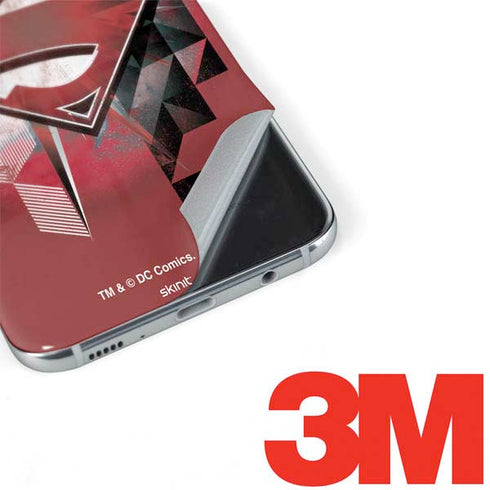 DC Comics Superman Red Pattern Galaxy S8 Plus Skin