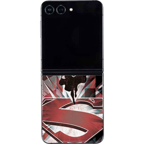 DC Comics Superman Red Pattern Galaxy Z Flip5 5G Skin