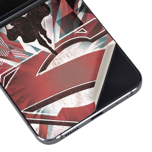 DC Comics Superman Red Pattern Galaxy Z Flip5 5G Skin