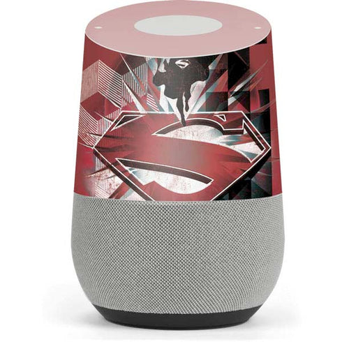 DC Comics Superman Red Pattern Google Home Skin