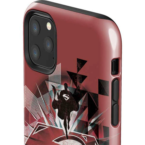 DC Comics Superman Red Pattern iPhone 11 Pro Max Impact Case
