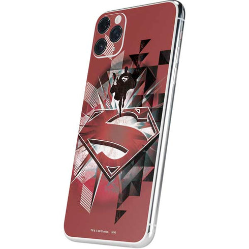 DC Comics Superman Red Pattern iPhone 11 Pro Max Skin