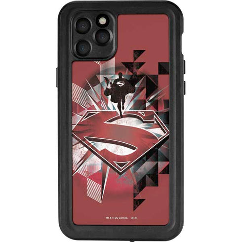DC Comics Superman Red Pattern iPhone 11 Pro Max Waterproof Case