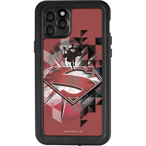 DC Comics Superman Red Pattern iPhone 11 Pro Waterproof Case