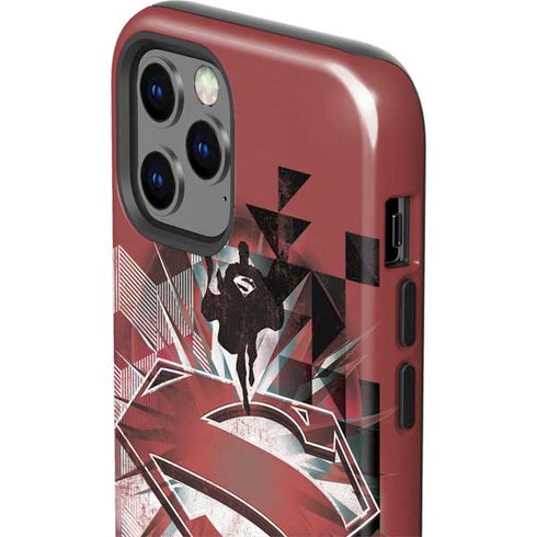 DC Comics Superman Red Pattern iPhone 12 Pro Impact Case
