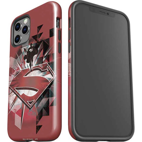 DC Comics Superman Red Pattern iPhone 12 Pro Impact Case