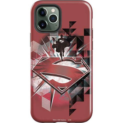 DC Comics Superman Red Pattern iPhone 12 Pro Max Impact Case