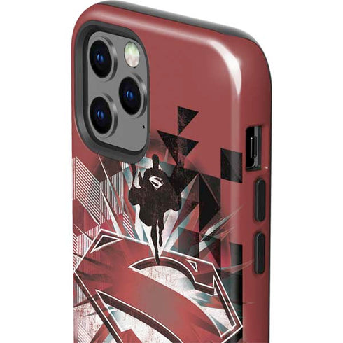 DC Comics Superman Red Pattern iPhone 12 Pro Max Impact Case
