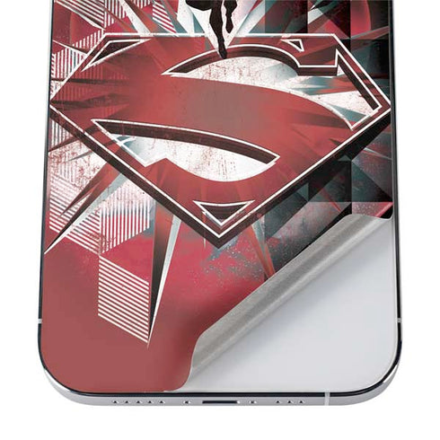 DC Comics Superman Red Pattern iPhone 12 Pro Skin