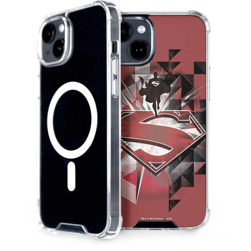 DC Comics Superman Red Pattern iPhone 13 MagSafe Case