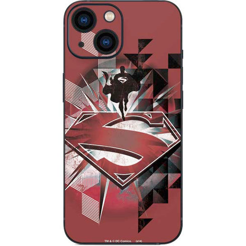 DC Comics Superman Red Pattern iPhone 13 Mini Skin