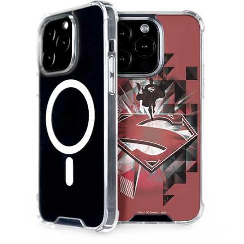 DC Comics Superman Red Pattern iPhone 13 Pro MagSafe Case