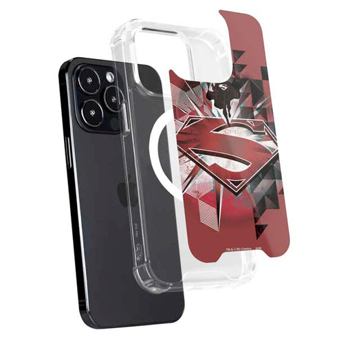 DC Comics Superman Red Pattern iPhone 14 Pro MagSafe Case