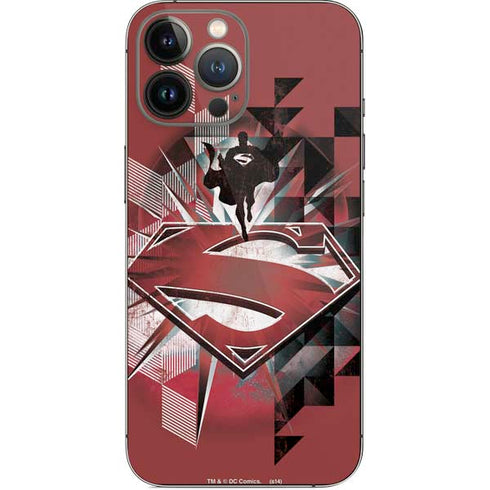 DC Comics Superman Red Pattern iPhone 14 Pro Max Skin