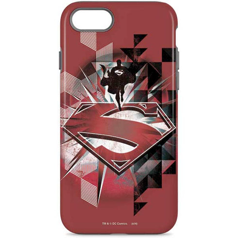 DC Comics Superman Red Pattern iPhone 8 Pro Case