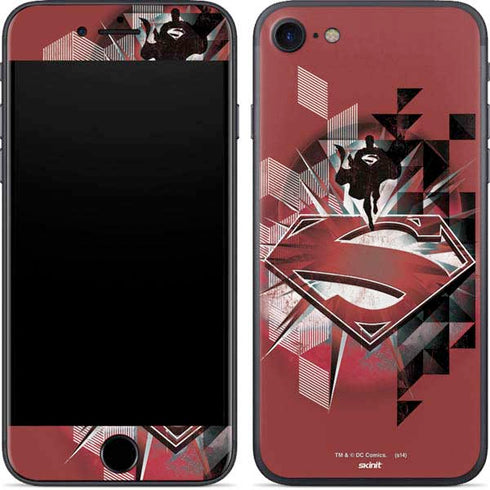 DC Comics Superman Red Pattern iPhone 8 Skin