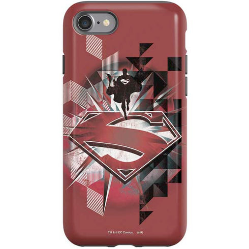 DC Comics Superman Red Pattern iPhone SE (2nd & 3rd Gen) Pro Case