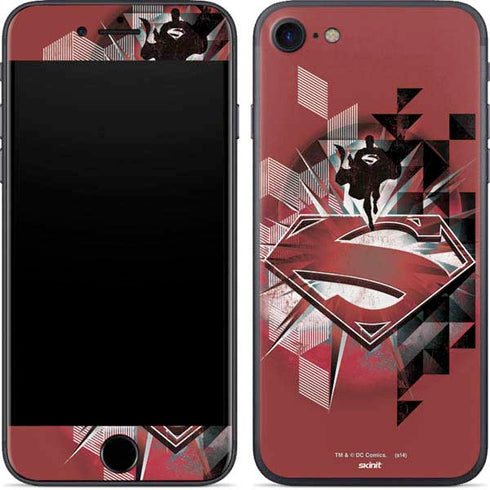 DC Comics Superman Red Pattern iPhone SE (2nd & 3rd Gen) Skin