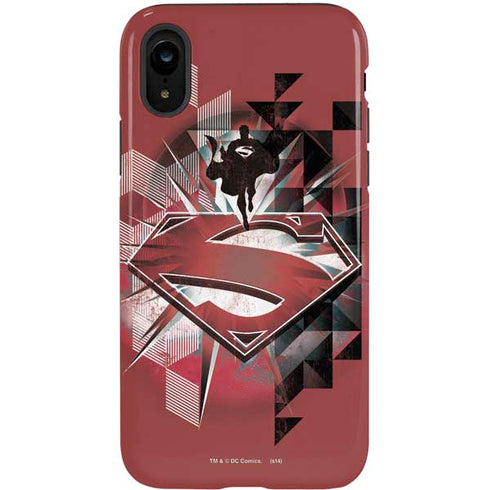 DC Comics Superman Red Pattern iPhone XR Pro Case