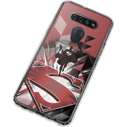 DC Comics Superman Red Pattern LG K51/Q51 Clear Case