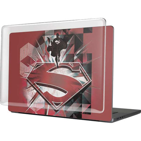 DC Comics Superman Red Pattern MacBook Pro 16in (2021-25) Case plus Skin