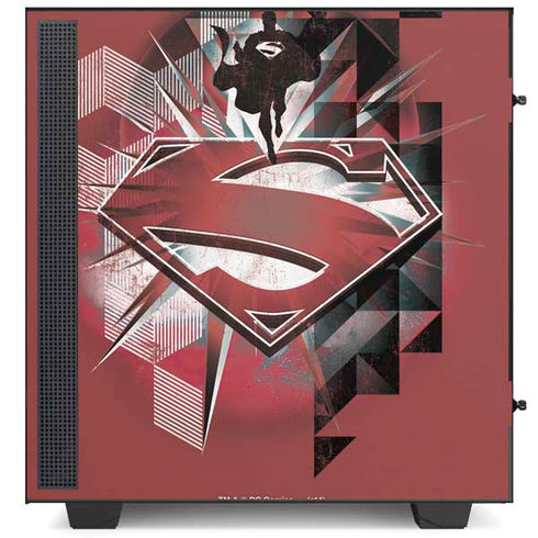 DC Comics Superman Red Pattern NZXT H510 Compact ATX Mid-Tower Case Skin