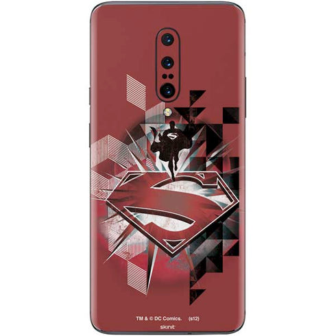 DC Comics Superman Red Pattern OnePlus 7 Pro Skin