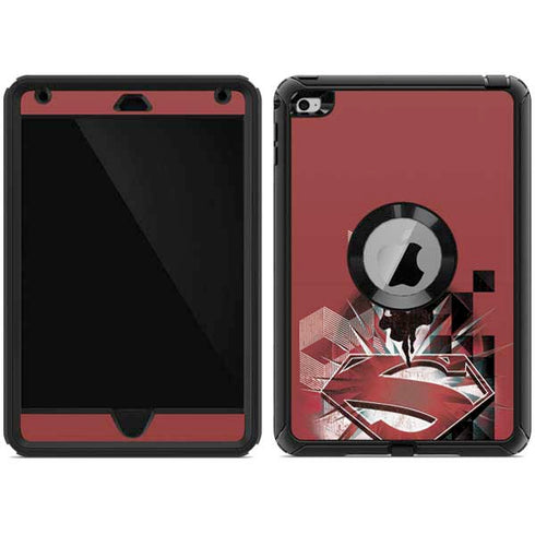 DC Comics Superman Red Pattern Otterbox Defender iPad Skin