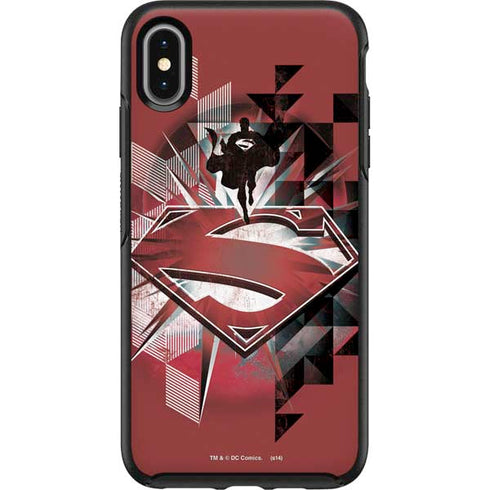 DC Comics Superman Red Pattern Otterbox Symmetry iPhone Skin