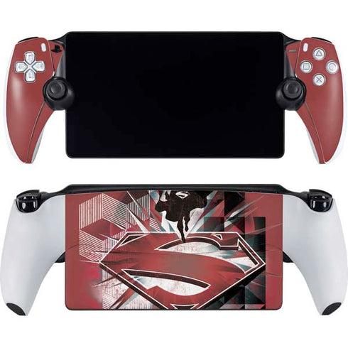 DC Comics Superman Red Pattern PlayStation Portal Remote Player Skin