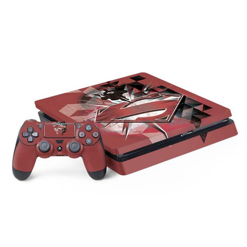 DC Comics Superman Red Pattern PS4 Slim Bundle Skin