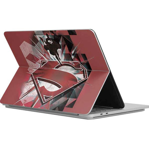 DC Comics Superman Red Pattern Surface Laptop Studio Skin