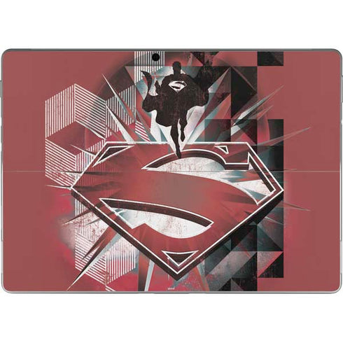 DC Comics Superman Red Pattern Surface Pro 9 Skin