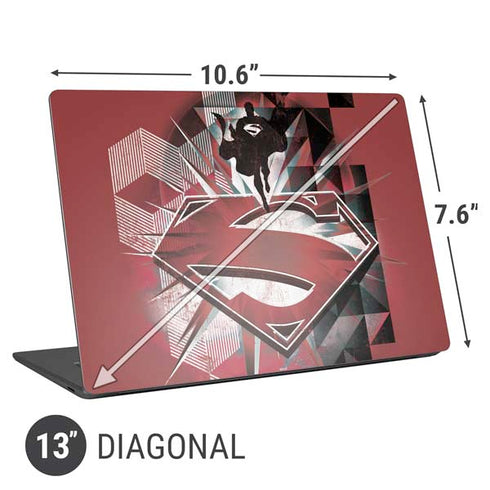 DC Comics Superman Red Pattern Universal Laptop 13in (10.6 x 7.6in) Skin