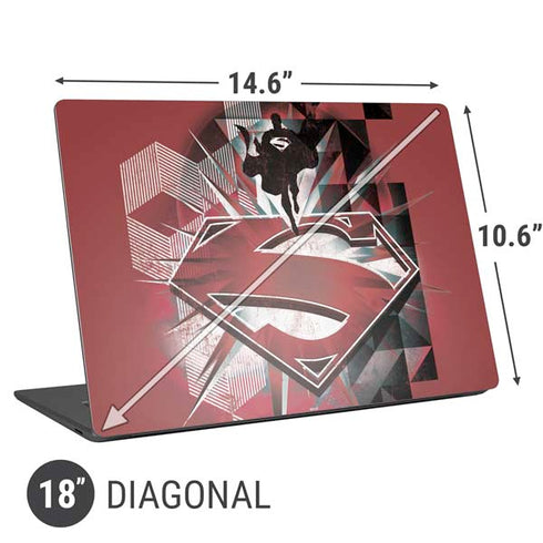 DC Comics Superman Red Pattern Universal Laptop 18in (14.6 x 10.6in) Skin