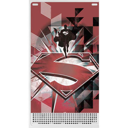 DC Comics Superman Red Pattern Xbox Series S Console Skin