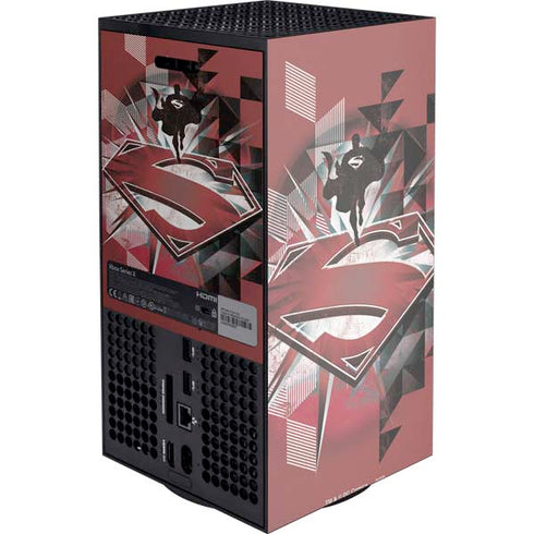 DC Comics Superman Red Pattern Xbox Series X Console Skin