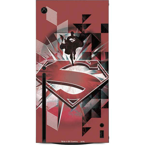 DC Comics Superman Red Pattern Xbox Series X Console Skin