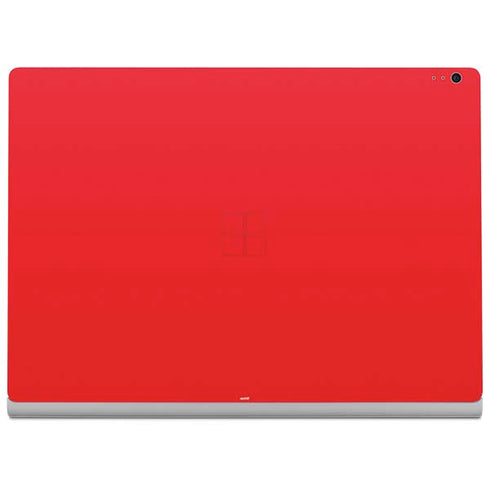Red Solid Surface Book 2 13.5in Skin