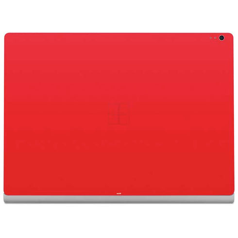 Red Solid Surface Book 2 15in Skin