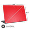 Red Solid Universal Laptop 18in (14.6 x 10.6in) Skin