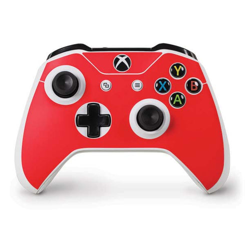Red Solid Xbox One S Controller Skin