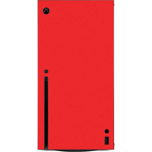 Red Solid Xbox Series X Console Skin