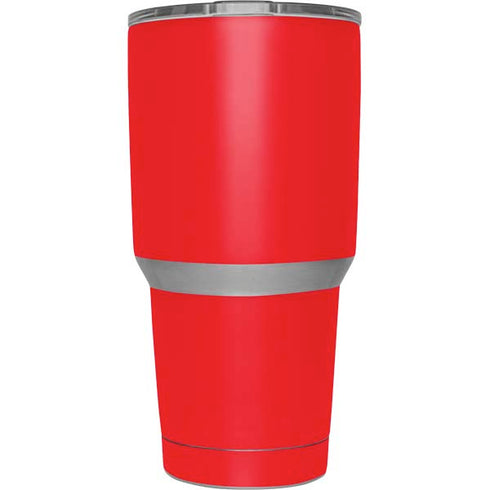 Red Solid Yeti 30oz Rambler Tumbler Skin