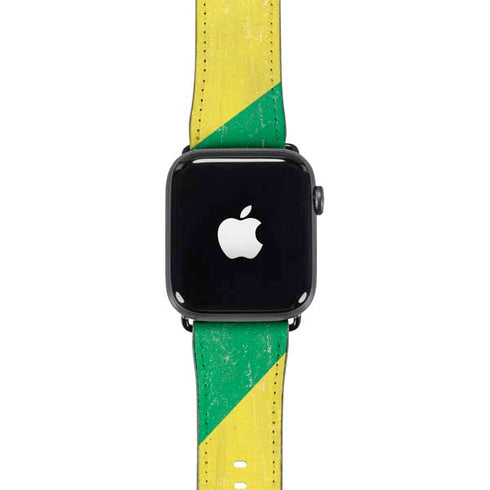 Republic of the Congo Flag Distressed Apple Watch Band 42-44mm